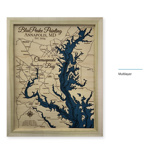 Chesapeake Bay Wood Map — multilayer example, layer option shown
