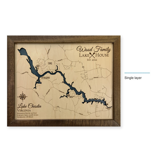 Chesdin Wood wood map — single layer, layer option shown