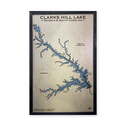 Clarks Hill Multi wood map — multilayer, white background