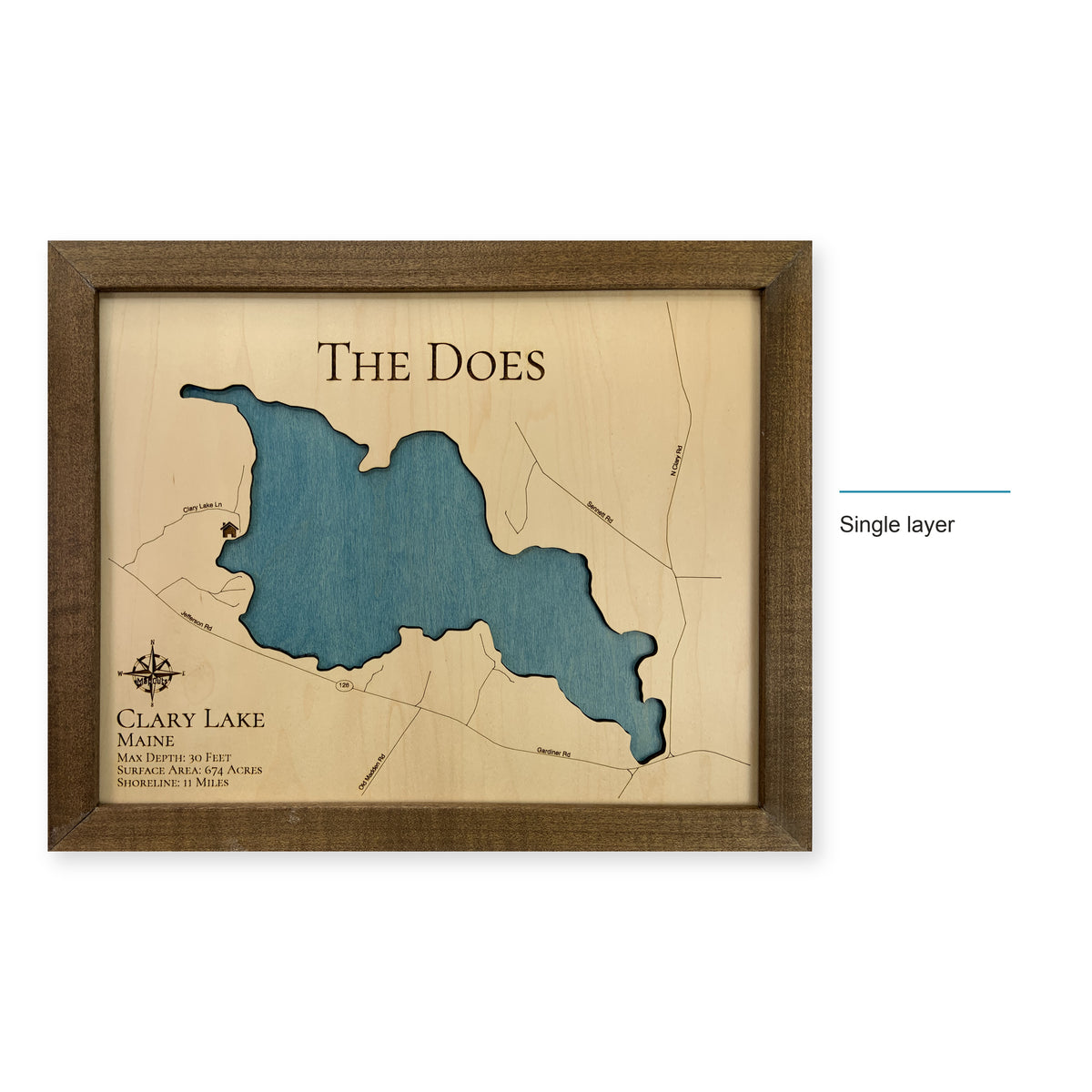 Clary Doe wood map — single layer, layer option shown
