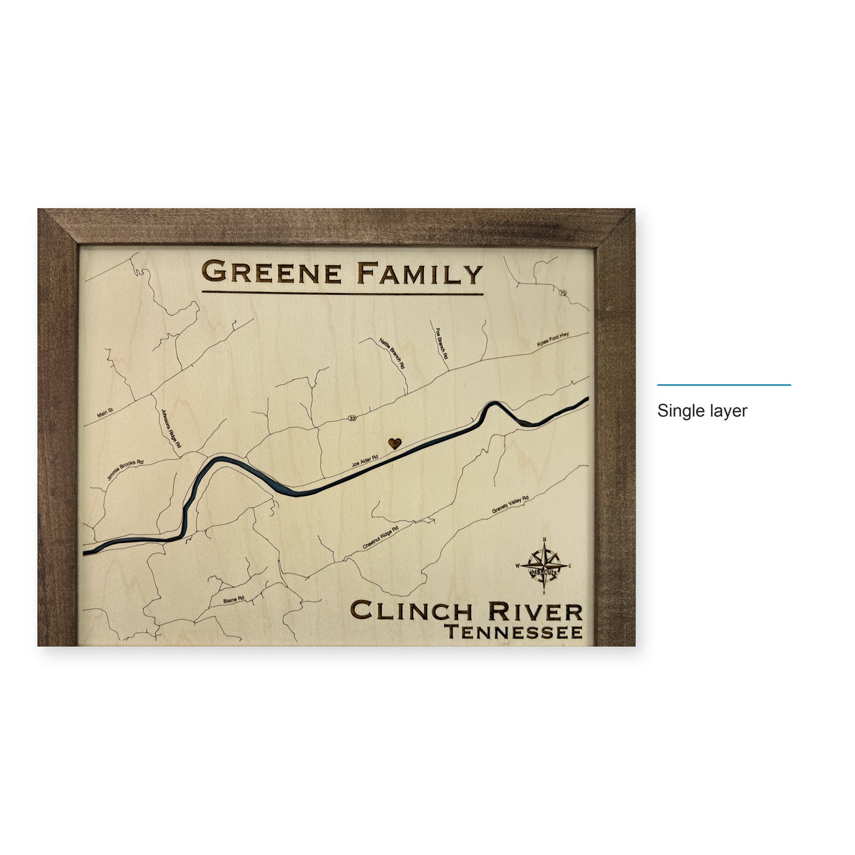 Clinch Greene wood map — single layer, layer option shown