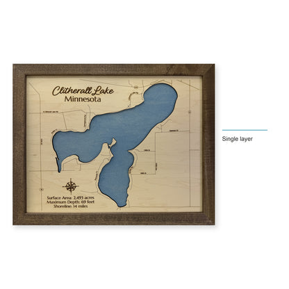 Clitherall Single wood map — single layer, layer option shown