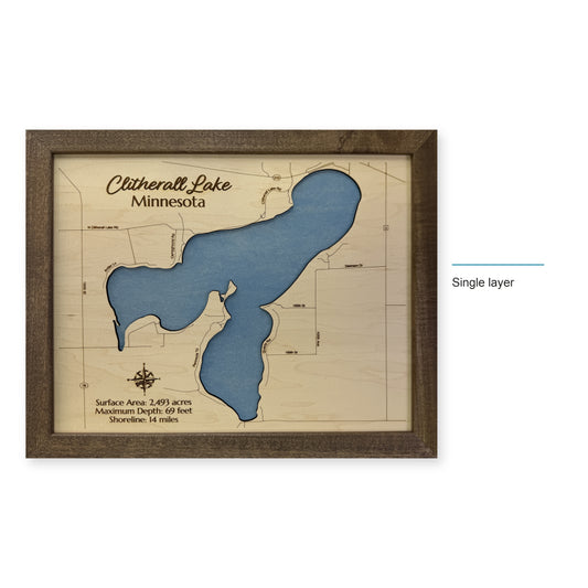 Clitherall Single wood map — single layer, layer option shown