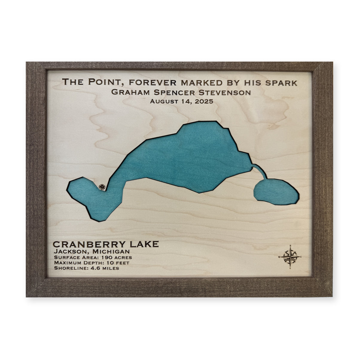 Cranberry Stevenson wood map — single layer, white background