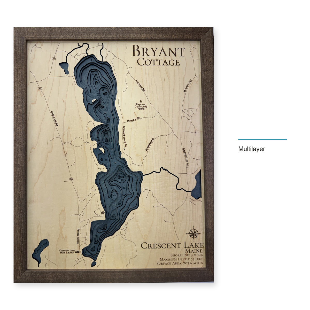 Crescent Bryant wood map — multilayer, layer option shown