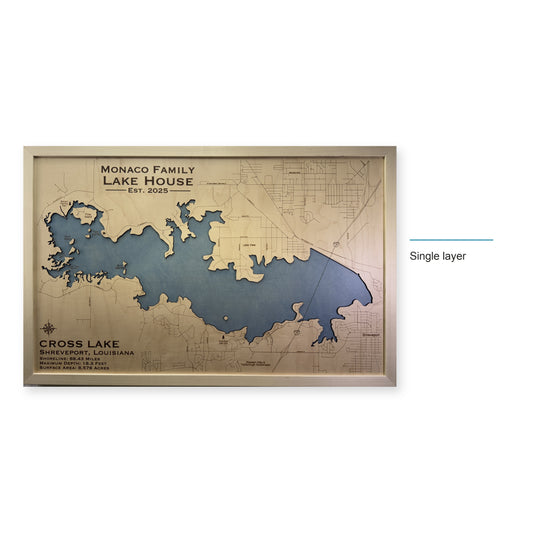 Cross Monaco wood map — single layer, layer option shown