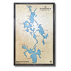 Custom single water layer map of Portage Lakes.