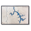 Deep Creek lake with a horizontal frame. 