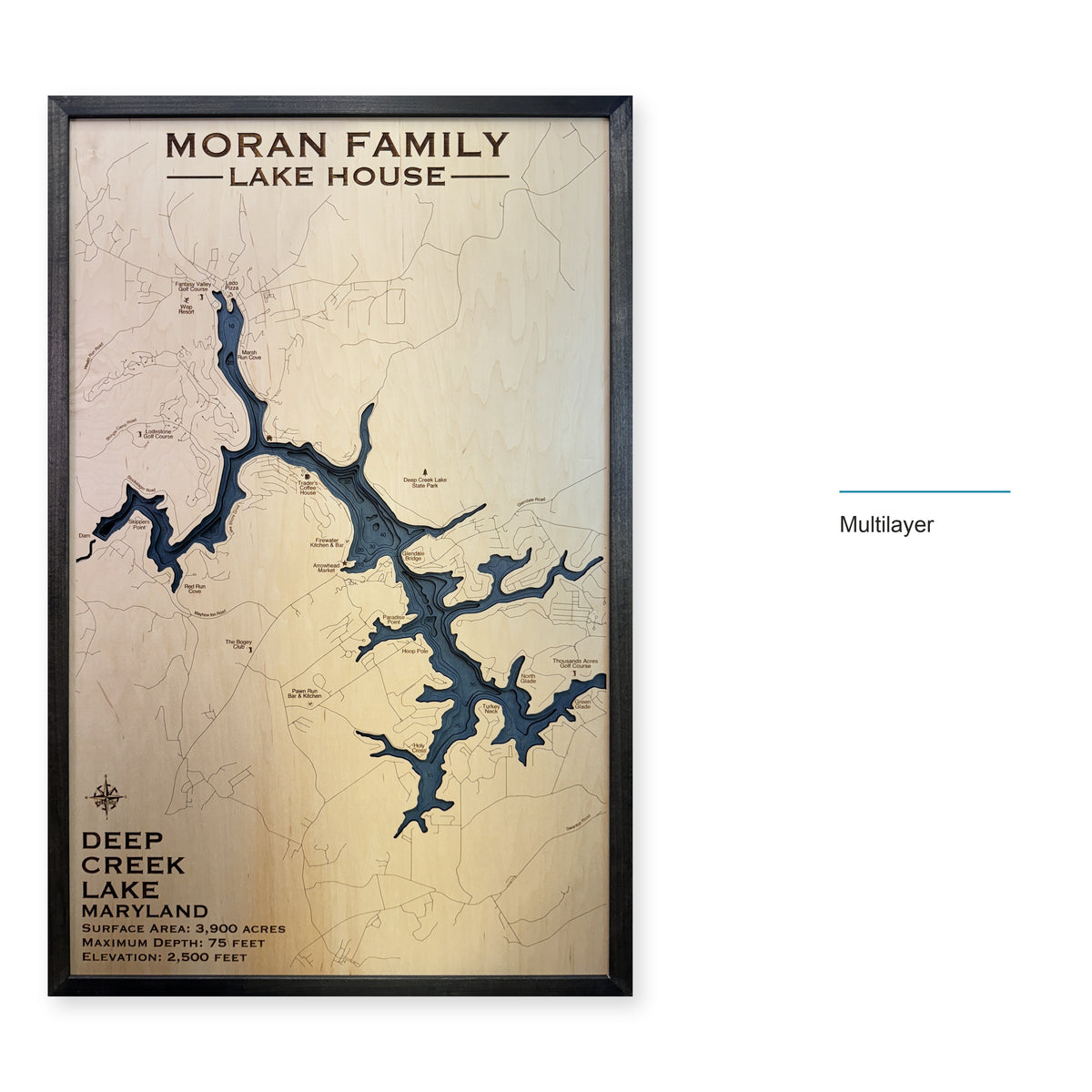 Deep Creek Moran wood map — multilayer, layer option shown