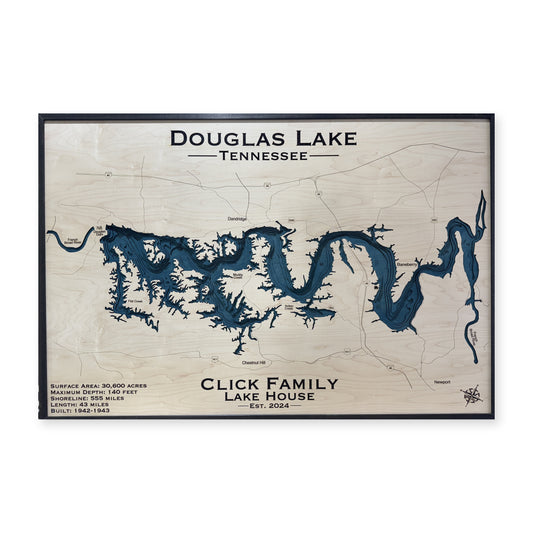 Douglas Click wood map — multilayer, white background