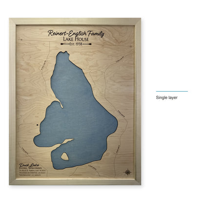 Duck Reinert English wood map — single layer, layer option shown