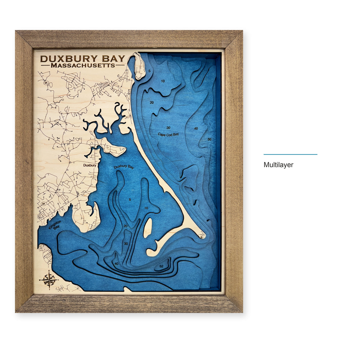 Duxbury Multilayer wood map — multilayer, layer option shown
