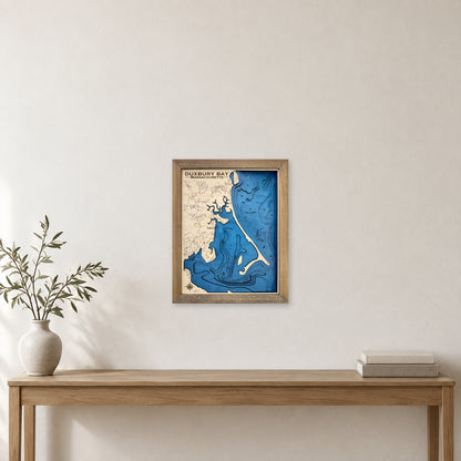 Duxbury Multilayer wood map — multilayer, staged room mockup