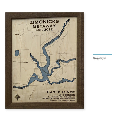 Eagle River Zimonick wood map — single layer, layer option shown