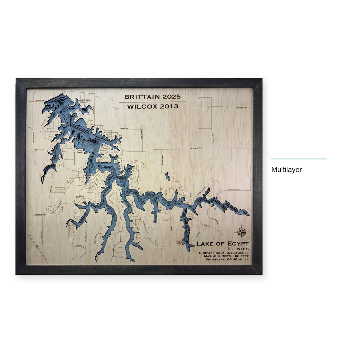 Egypt Brittain wood map — multilayer, layer option shown