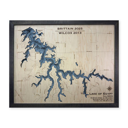 Egypt Brittain wood map — multilayer, white background