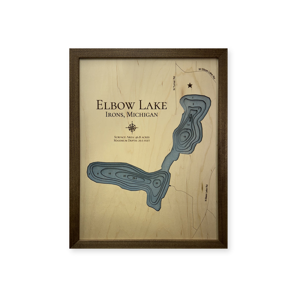 Elbow Shanley wood map — multilayer, white background