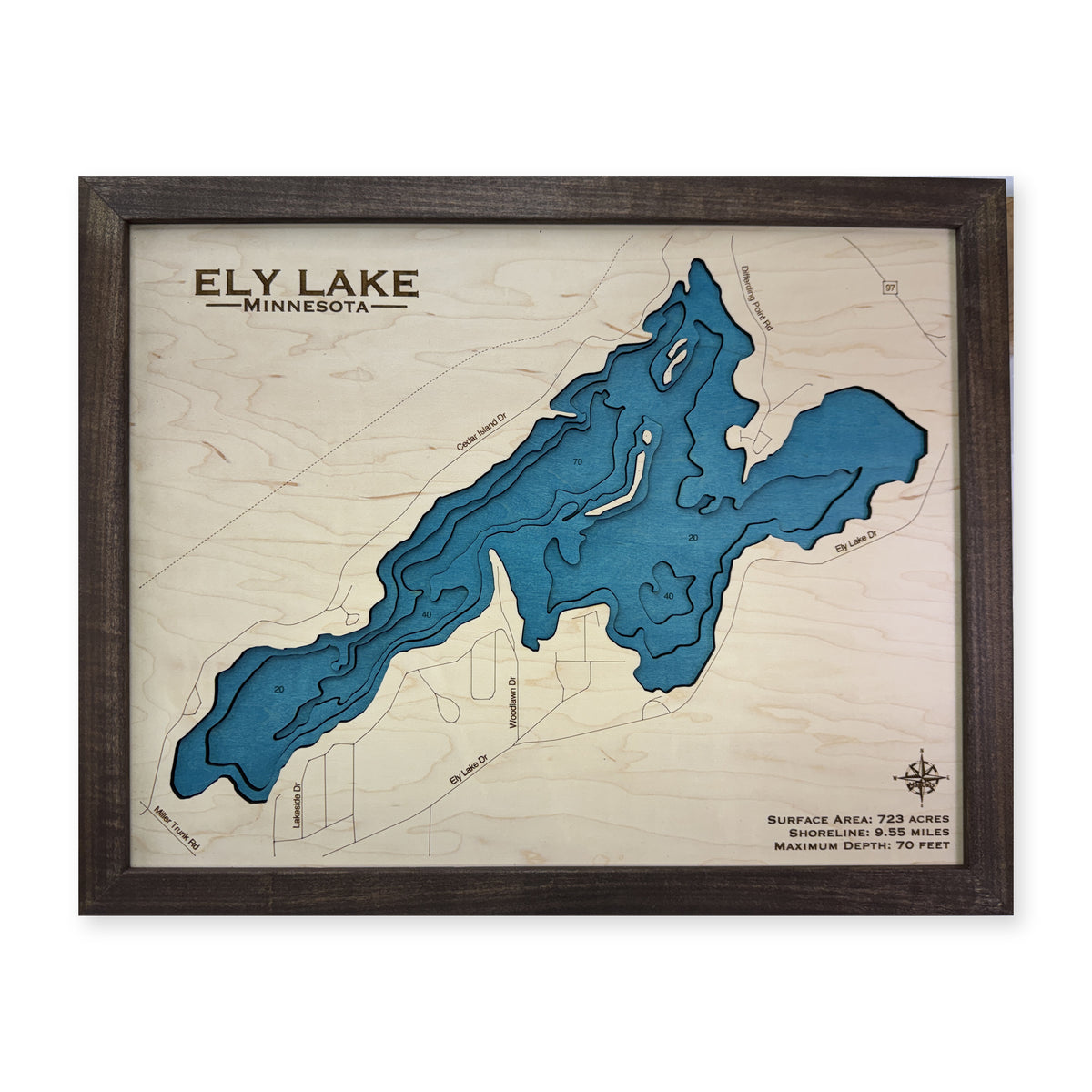Ely Multilayer wood map — multilayer, white background