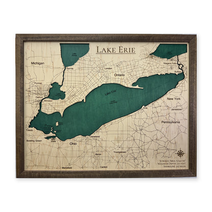 Erie Fresch Green wood map — single layer, white background