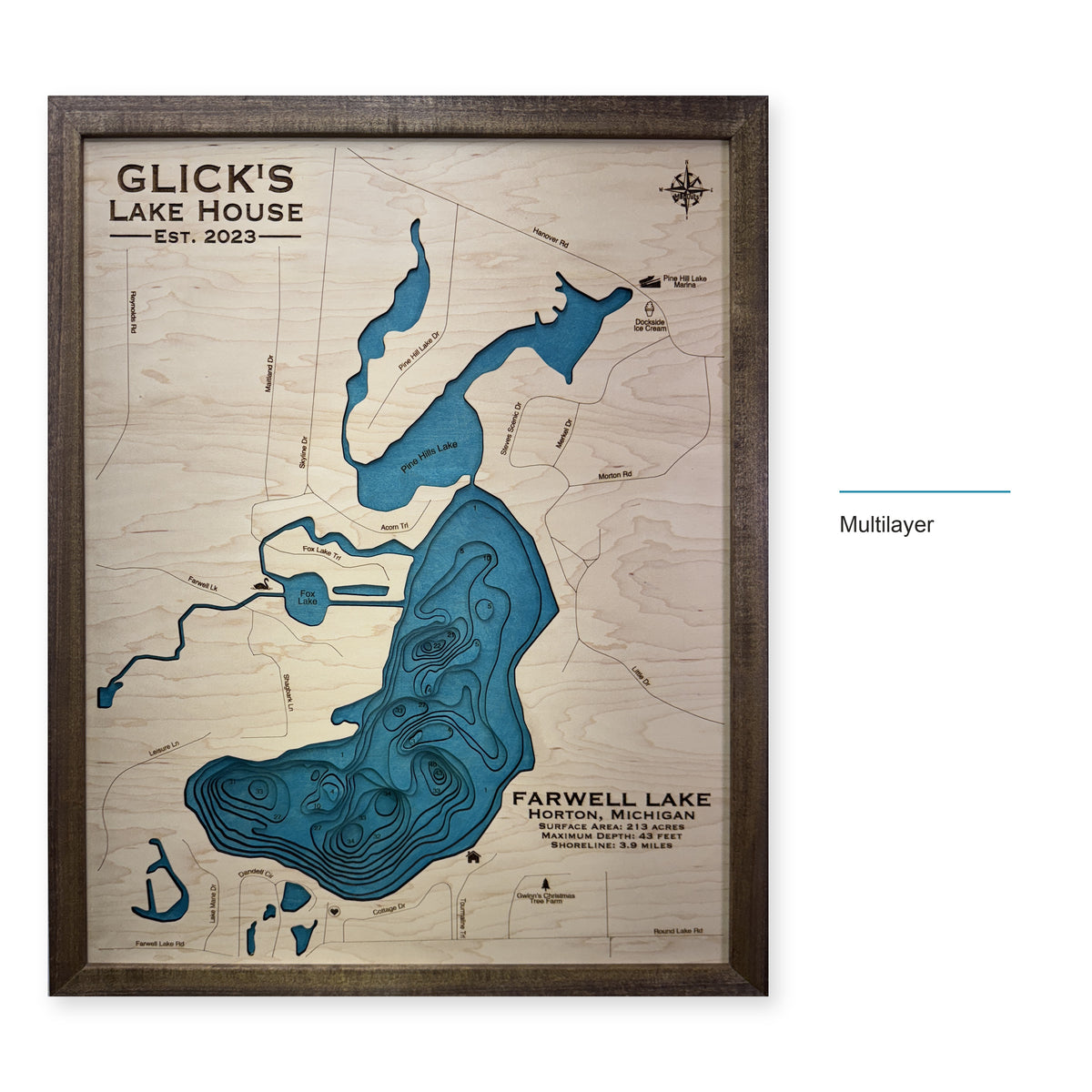Farwell Glick wood map — multilayer, layer option shown