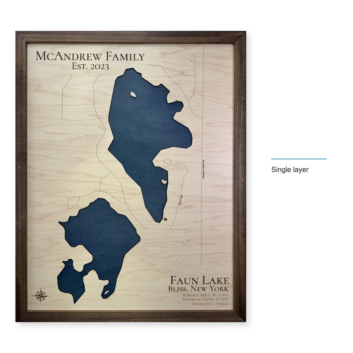 Faun Lake Mcandrew wood map — single layer, layer option shown