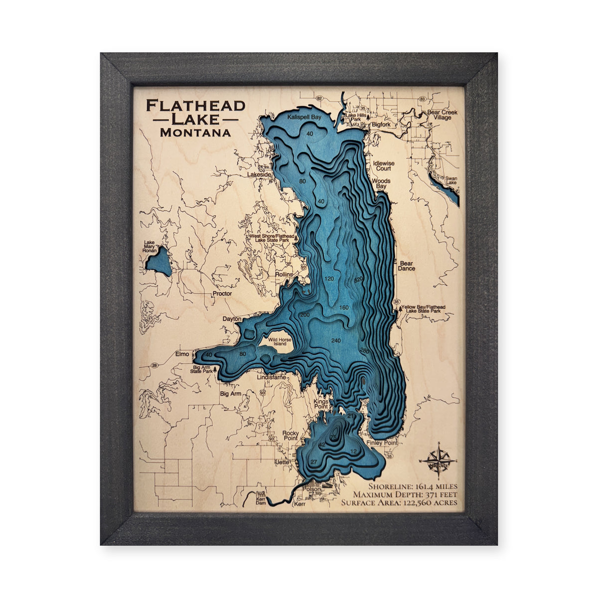Flathead Staggs wood map — multilayer, white background