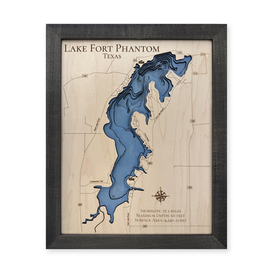 Fort Phantom wood map — multilayer, white background