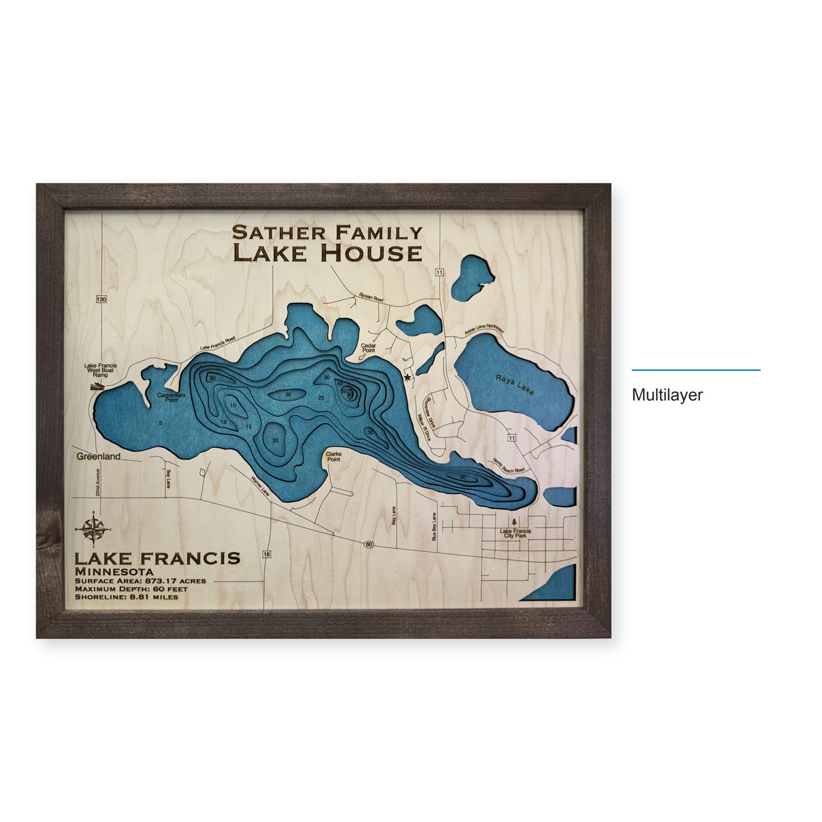 Francis Sather wood map — multilayer, layer option shown