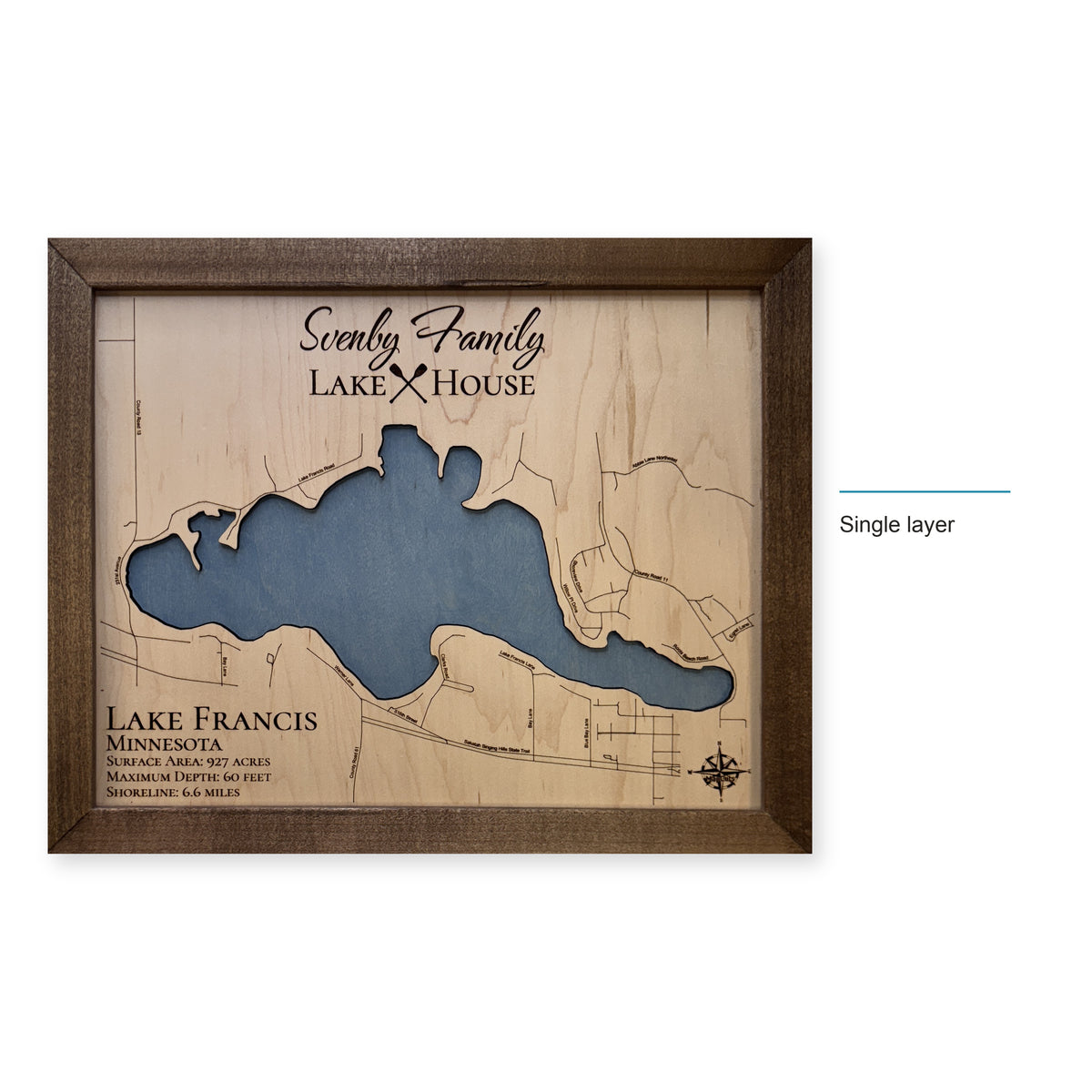 Francis Svenby wood map — single layer, layer option shown