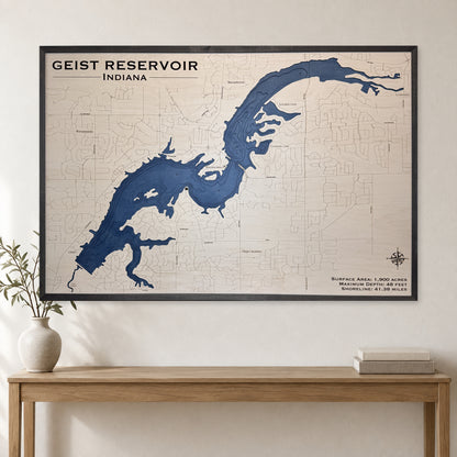 Geist Charcoal Multi wood map — multilayer, staged room mockup