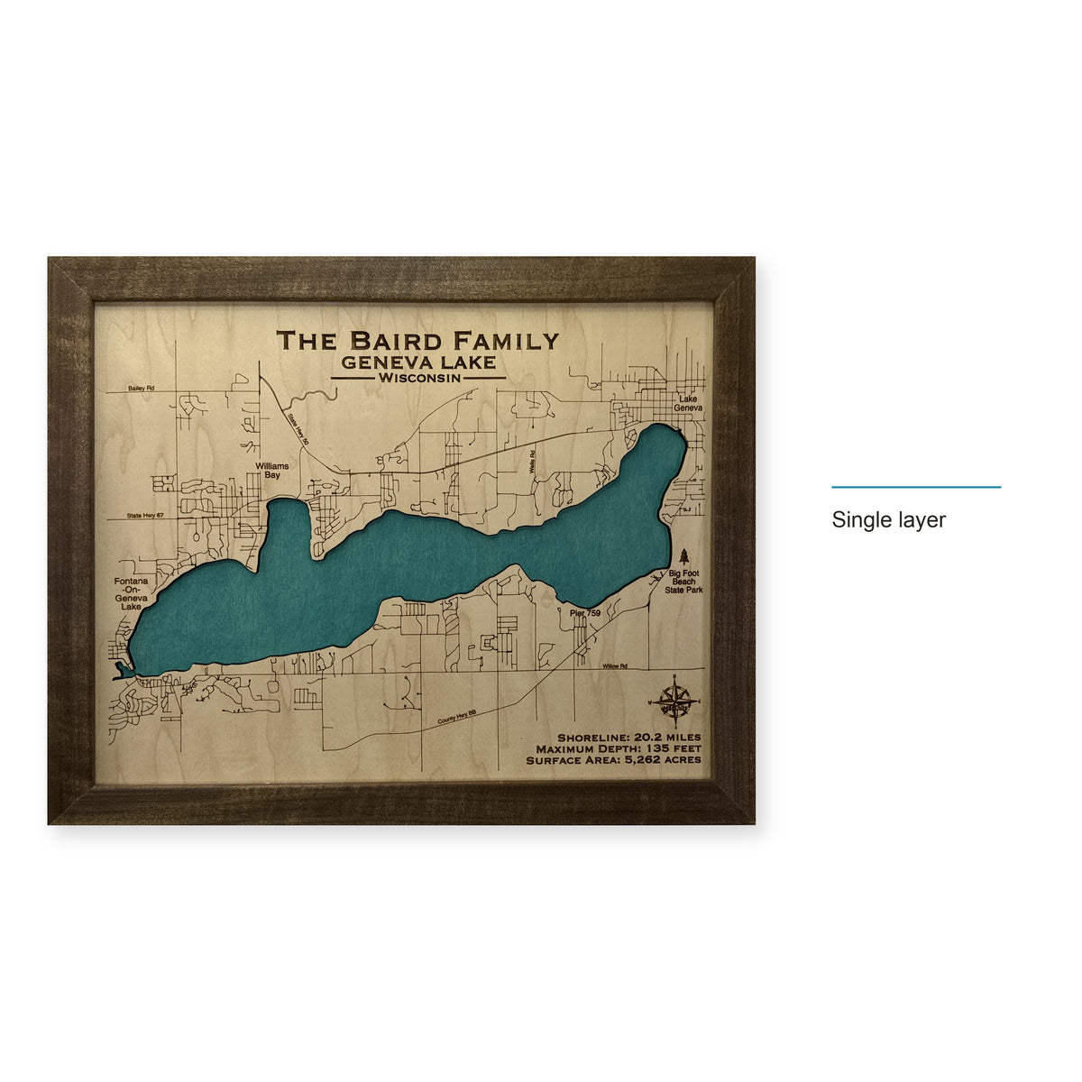 Geneva Baird wood map — single layer, layer option shown