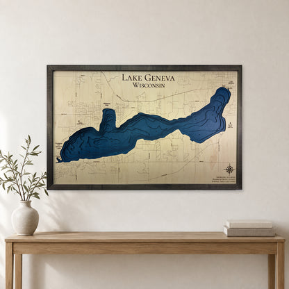Geneva Charcoal wood map — multilayer, staged room mockup