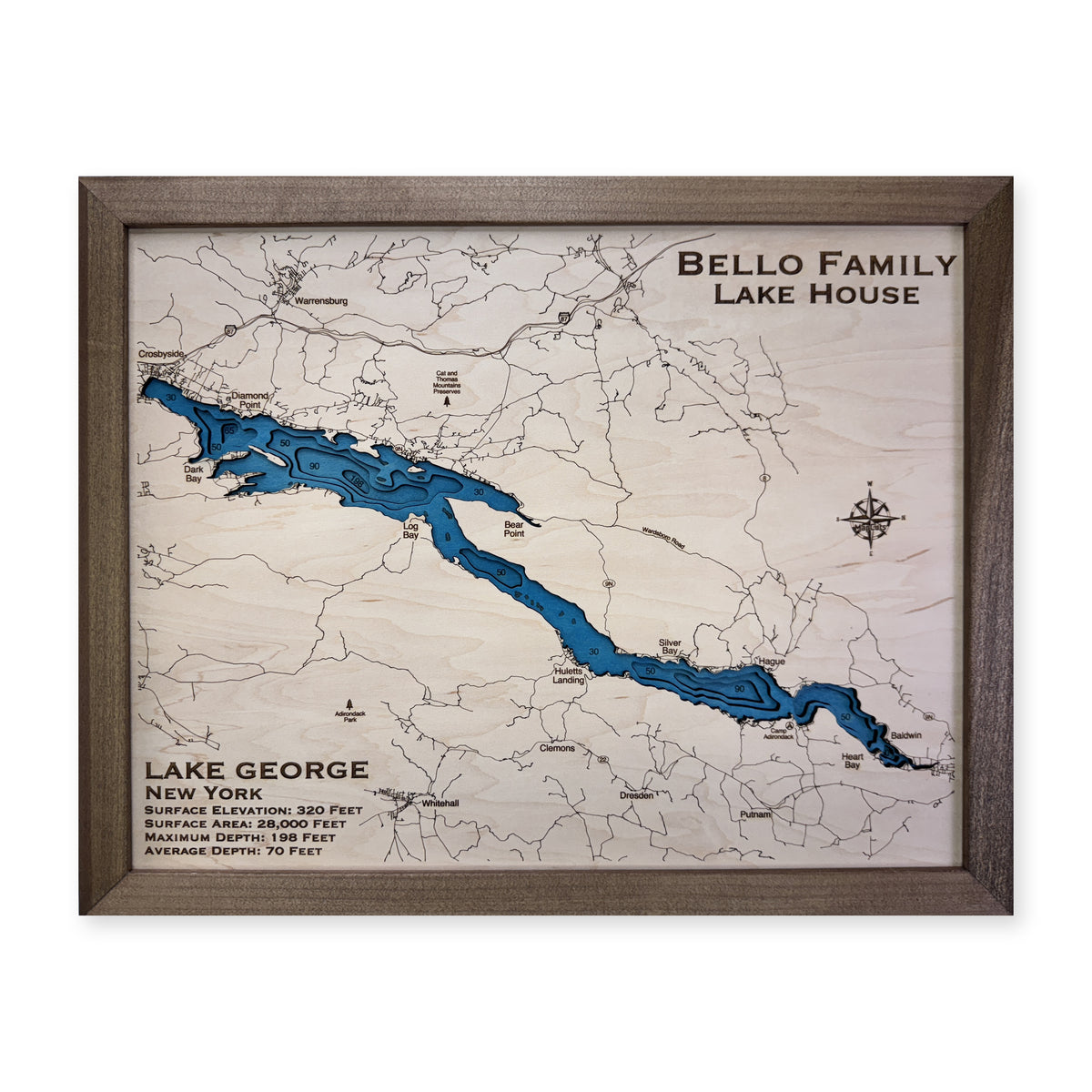 George Bello wood map — multilayer, white background