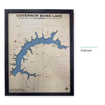 Governor Bond wood map — single layer, layer option shown