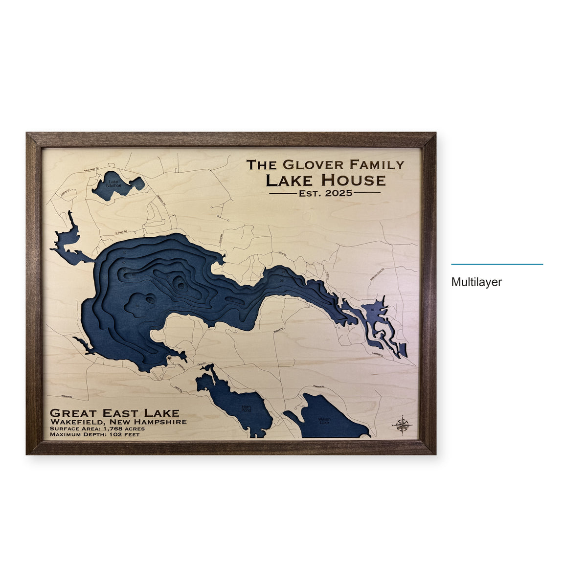 Great East Glover wood map — multilayer, layer option shown