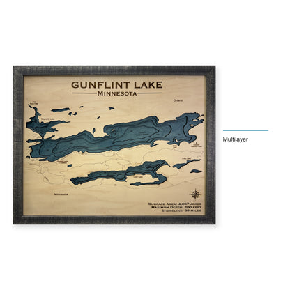 Gunflint Charcoal wood map — multilayer, layer option shown