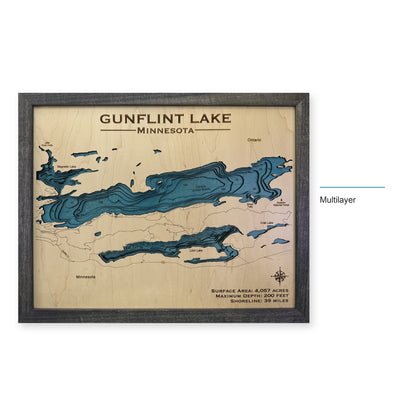 Gunflint Erickson wood map — multilayer, layer option shown