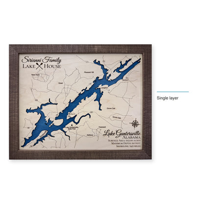 Guntersville Sirianni wood map — single layer, layer option shown