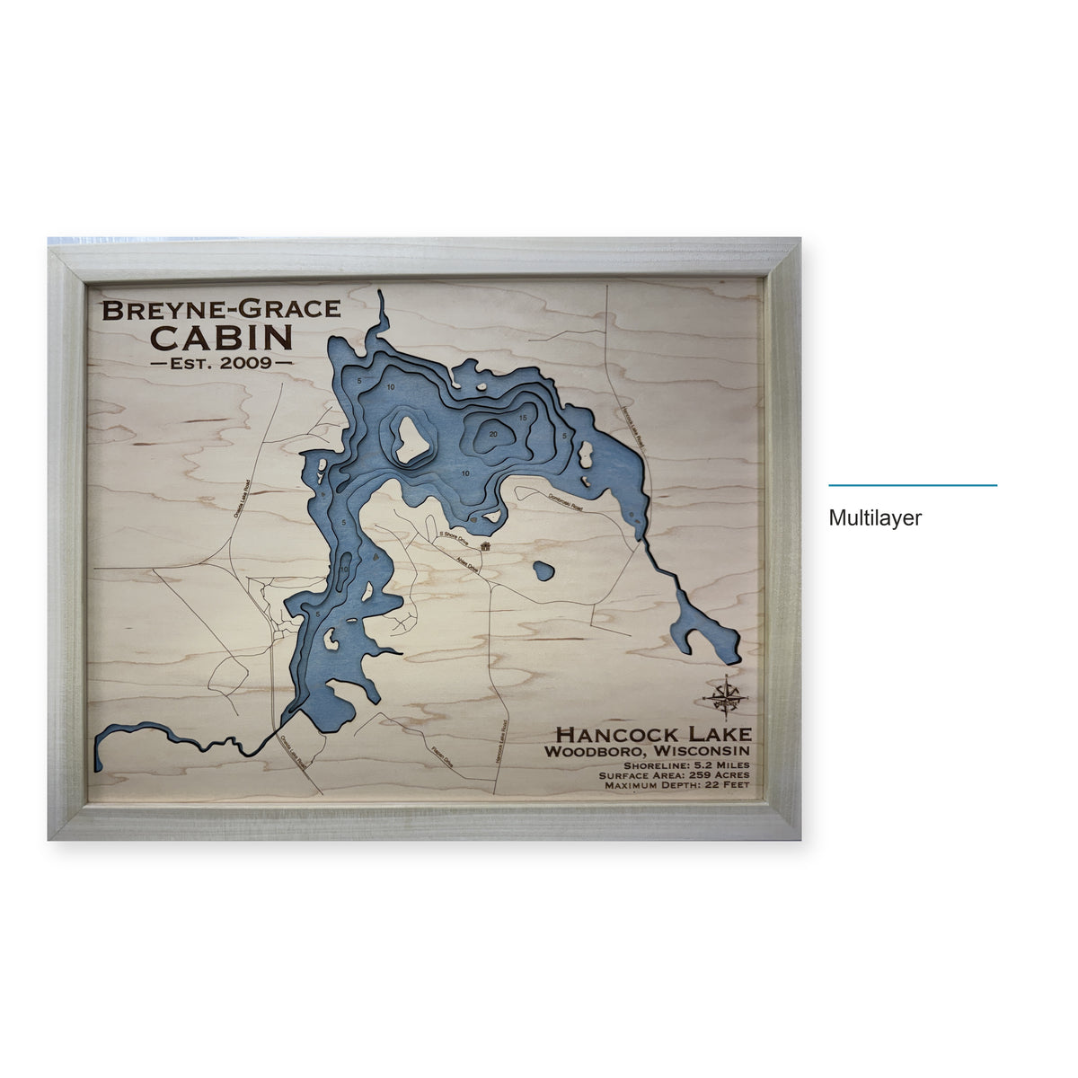 Hancock Breyne Grace wood map — multilayer, layer option shown