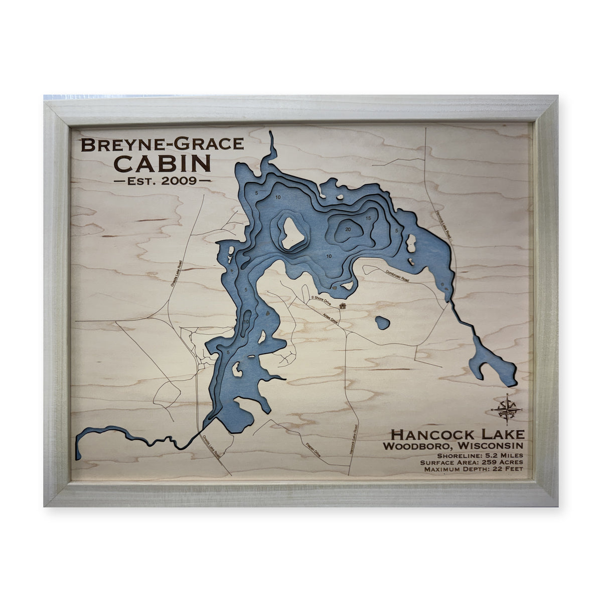 Hancock Breyne Grace wood map — multilayer, white background