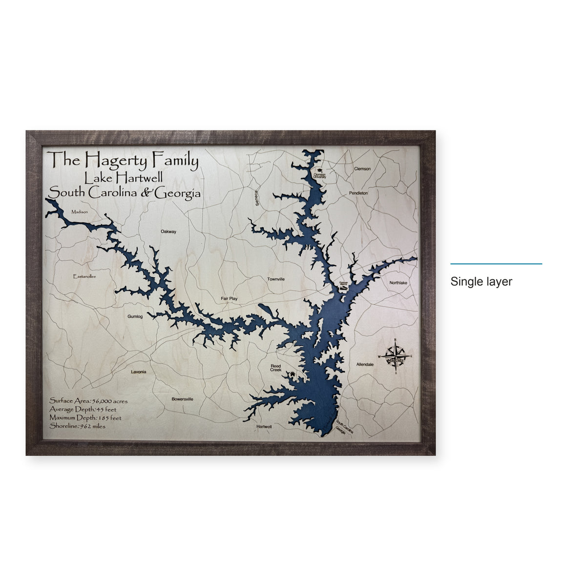 Hartwell Hagerty wood map — single layer, layer option shown