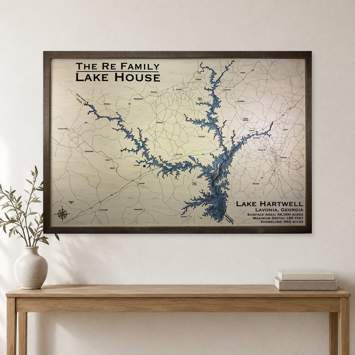 Hartwell Re wood map — single layer, staged room mockup