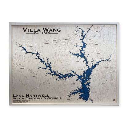 Hartwell Wang wood map — single layer, white background