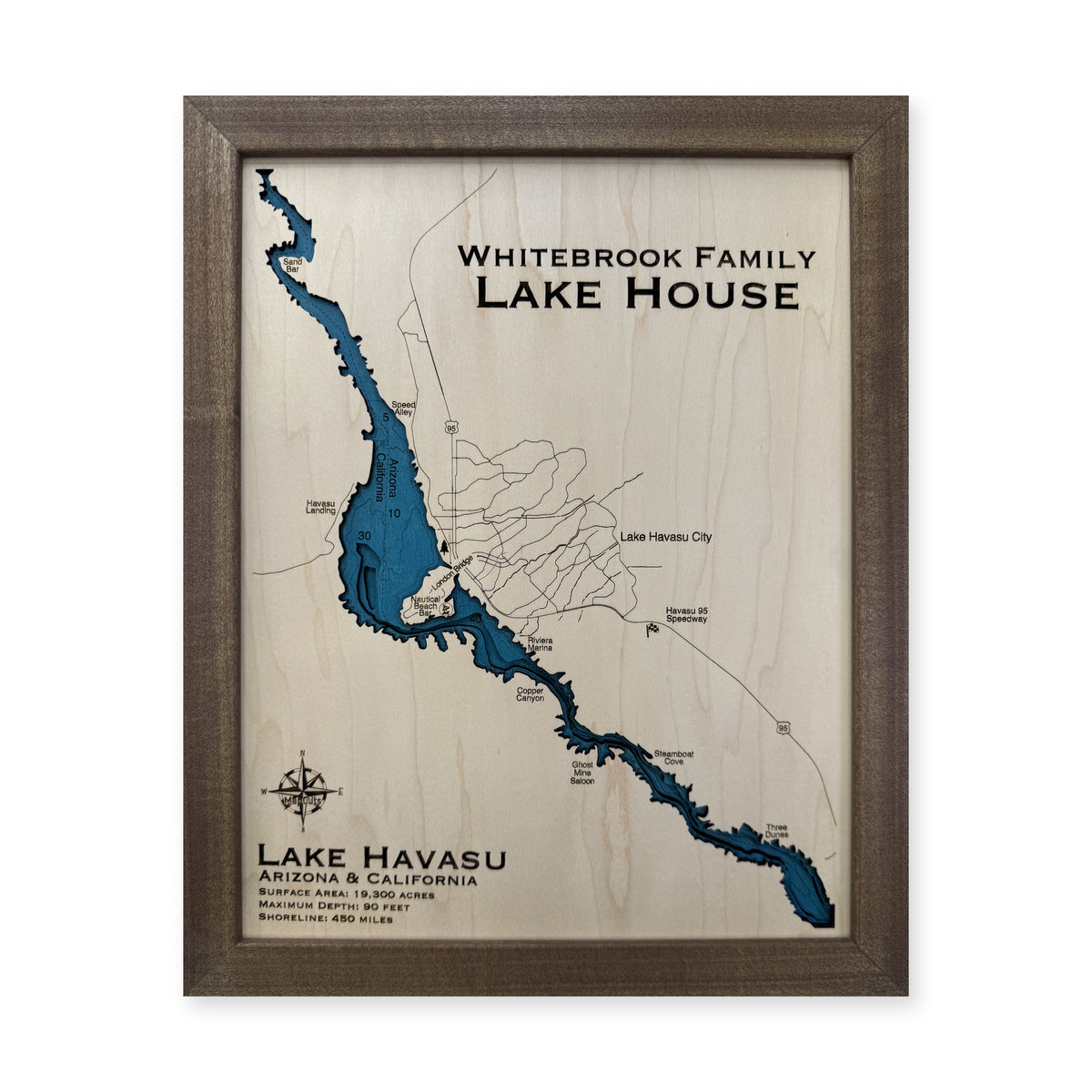 Havasu Whitebrook wood map — multilayer, white background