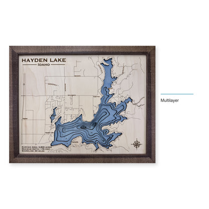 Hayden Walnut Multi wood map — multilayer, layer option shown