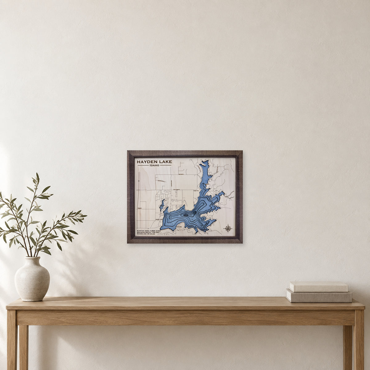 Hayden Walnut Multi wood map — multilayer, staged room mockup