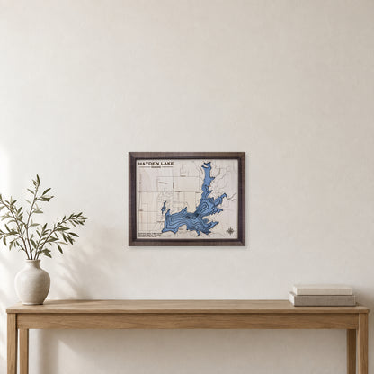 Hayden Walnut Multi wood map — multilayer, staged room mockup