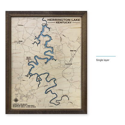 Herrington Walnut wood map — single layer, layer option shown