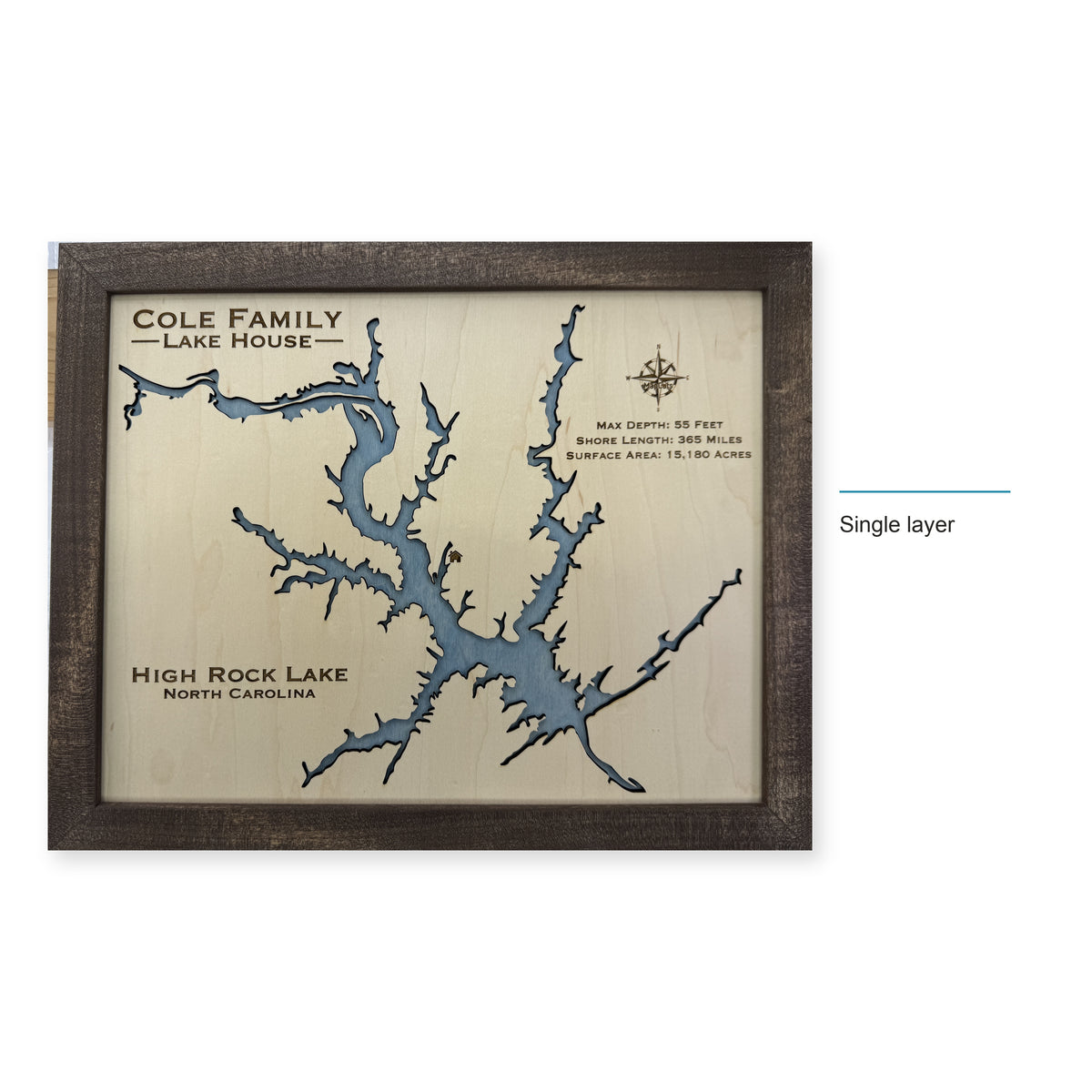 High Rock Cole wood map — single layer, layer option shown