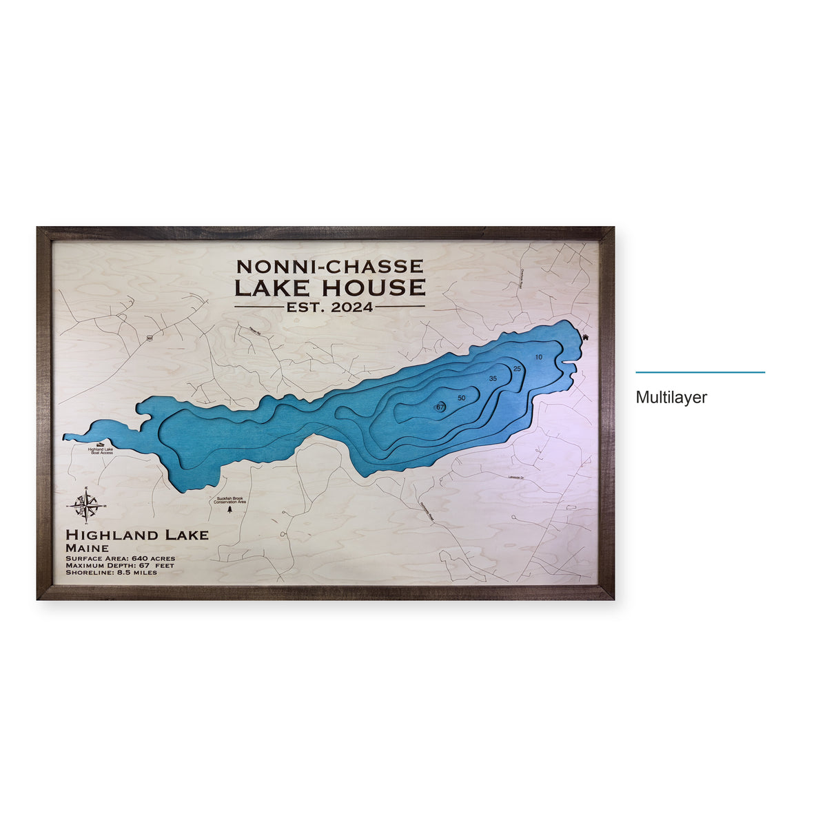 Highland Nonni Chasse wood map — multilayer, layer option shown